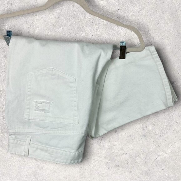 NWT AFRM Distressed High Rise Jeans Size 32 Revolve‎ New With Tags White Denim - Picture 5 of 13